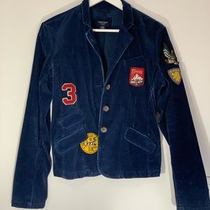 Vintage corduroy blazer with patches